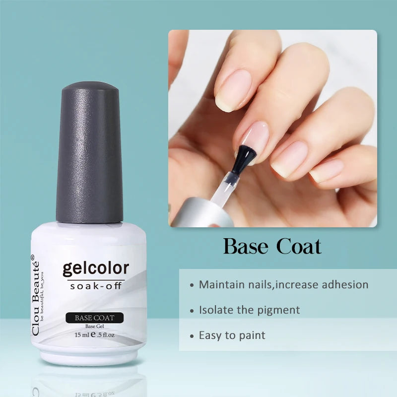 Primer para Uñas, Gel de Manicura y Esmalte Semi Permanente para Uñas de Gel