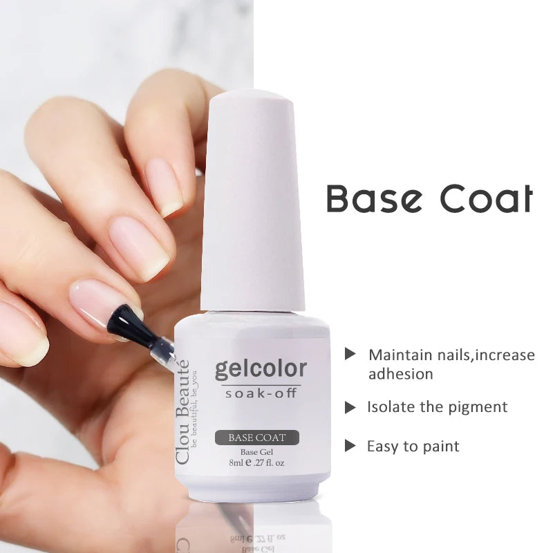 Primer para Uñas, Gel de Manicura y Esmalte Semi Permanente para Uñas de Gel