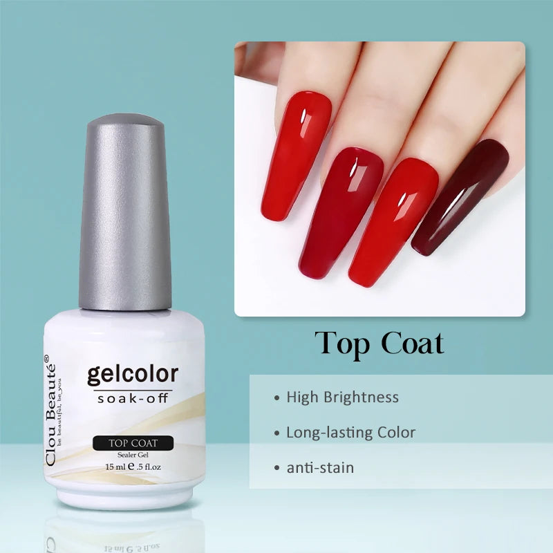 Primer para Uñas, Gel de Manicura y Esmalte Semi Permanente para Uñas de Gel