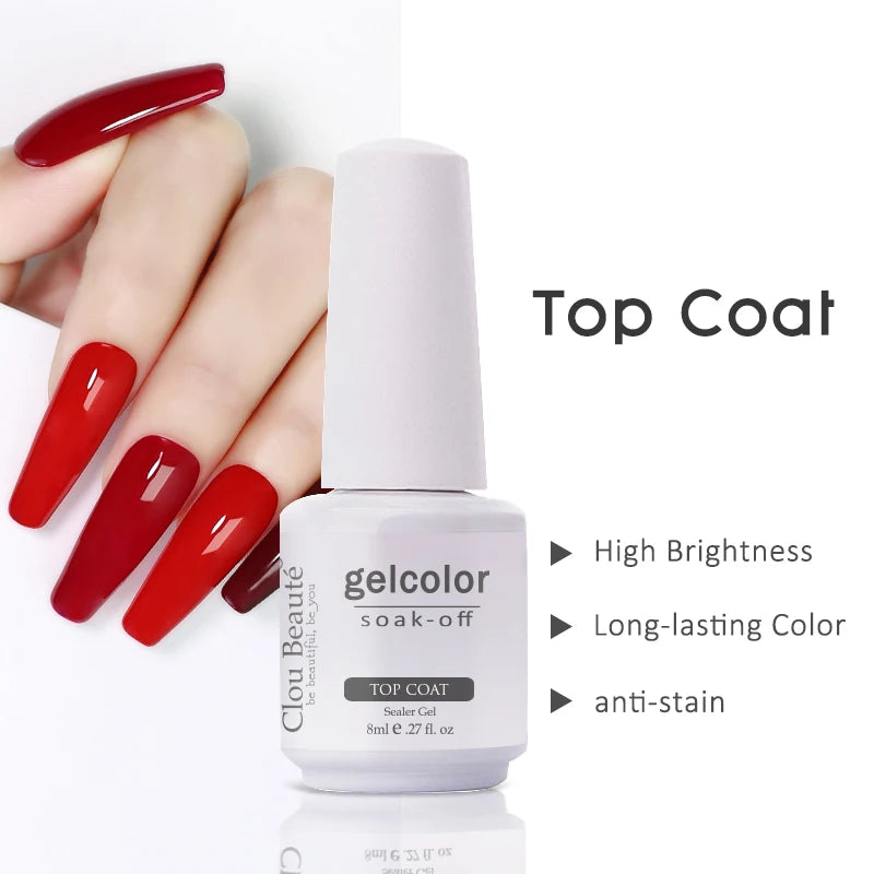 Primer para Uñas, Gel de Manicura y Esmalte Semi Permanente para Uñas de Gel