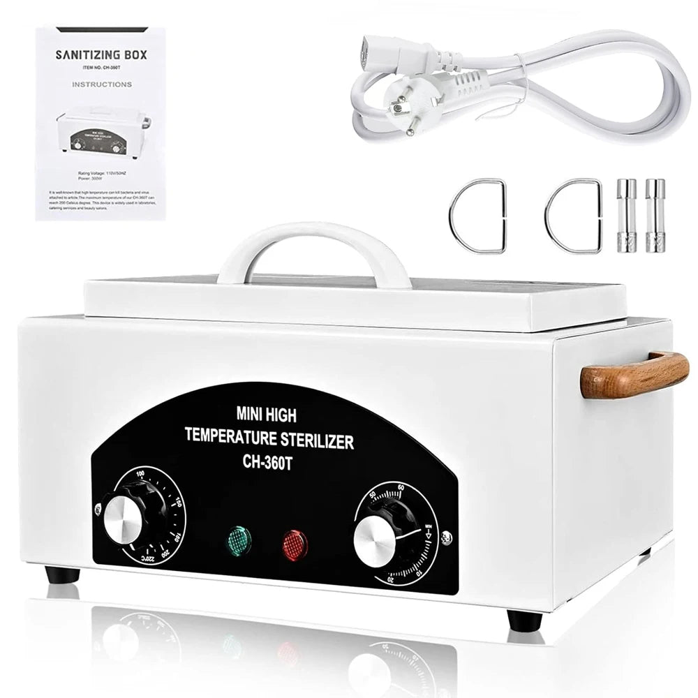 Esterilizador de alta temperatura para Manicura y Peluquería, 300 watts