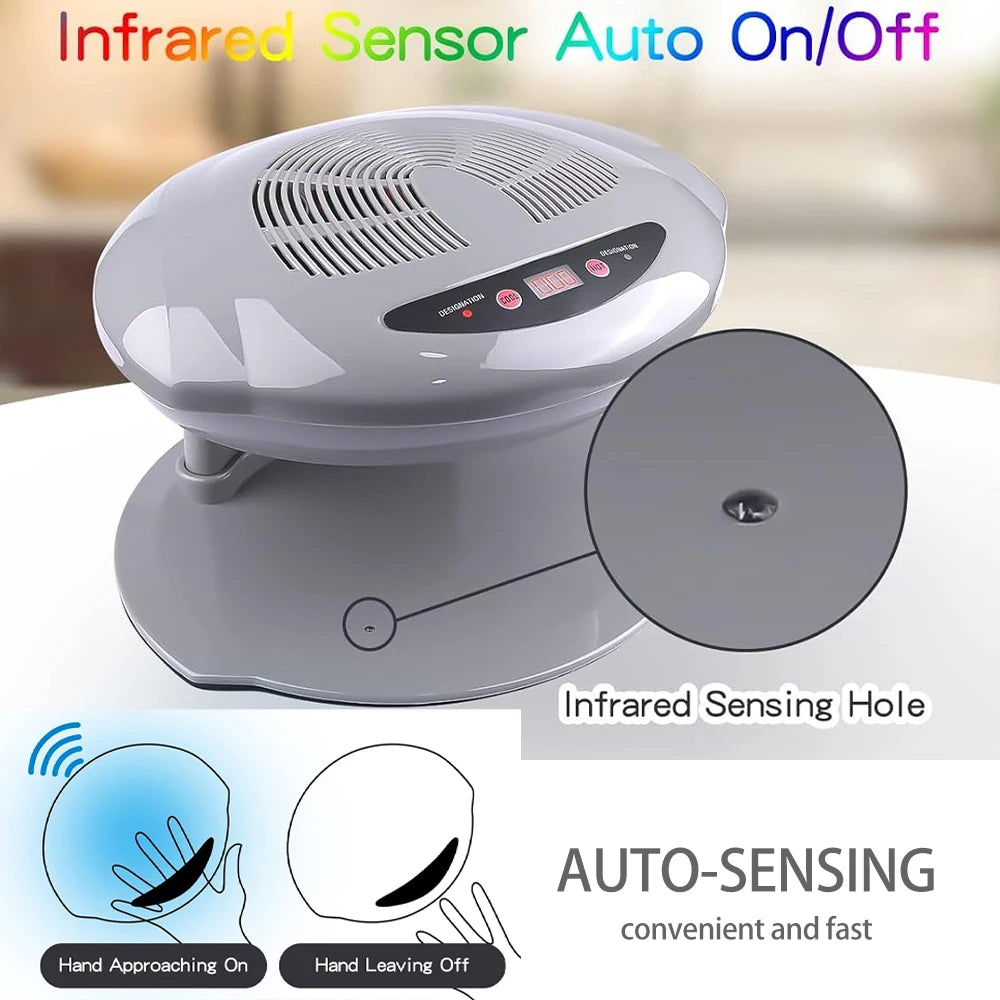 Secador Automático Inteligente con Sensor para Esmalte regular, 400 watts